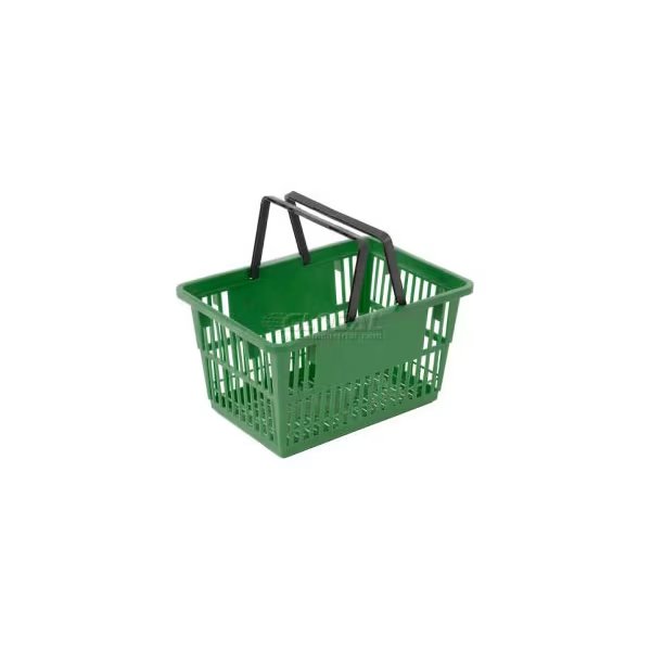 Good L  Large Shopping Basket with Plastic Handle 33 Liter 1938L x 1314W x 10H Green, Good L, Mfr#: LARGE-GREEN